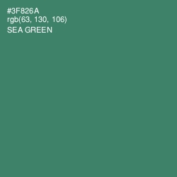 #3F826A - Sea Green Color Image